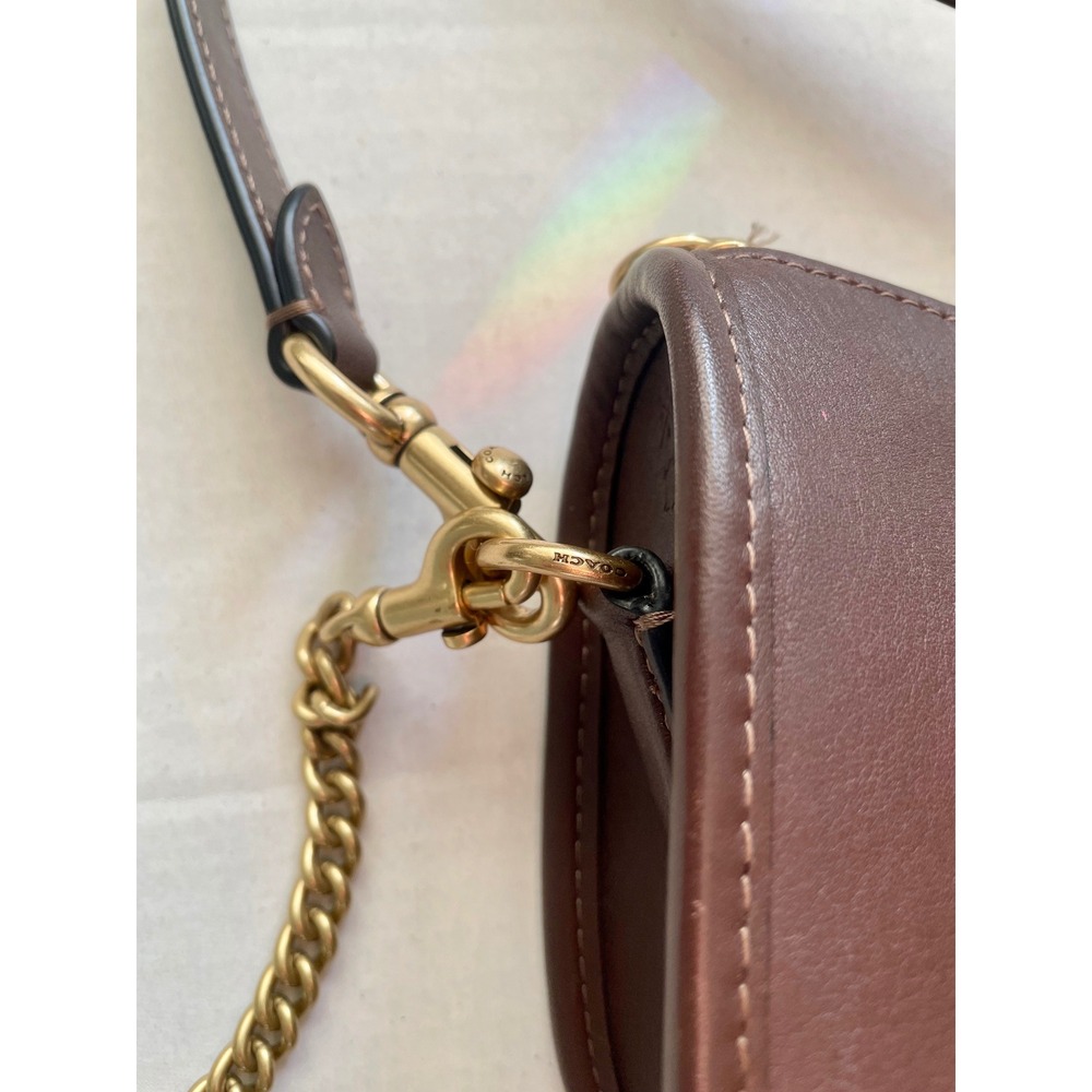 Coach Waverly Maple/Brass Crossbody - Picture 4 of 14